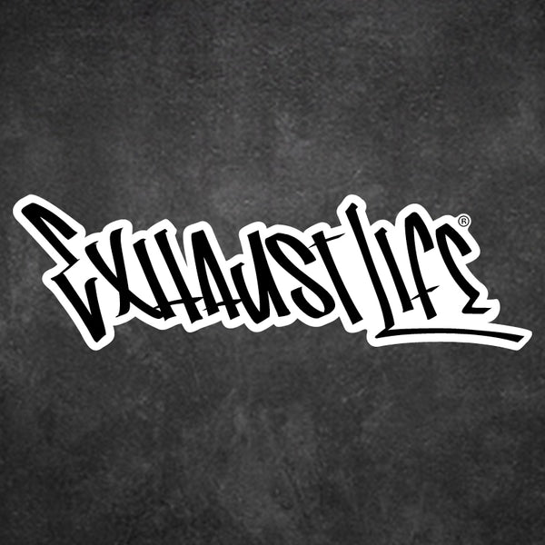 Black Letters White Outline